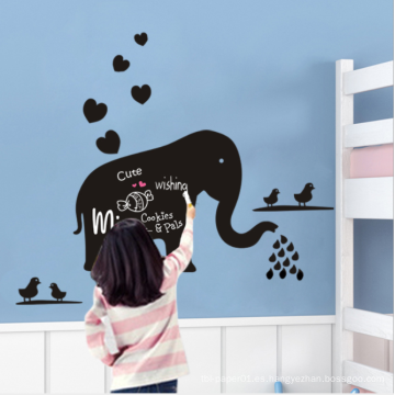 Personalizado lindo elefante pegatinas de pared calcomanía dormitorio vinilo pizarra de papel